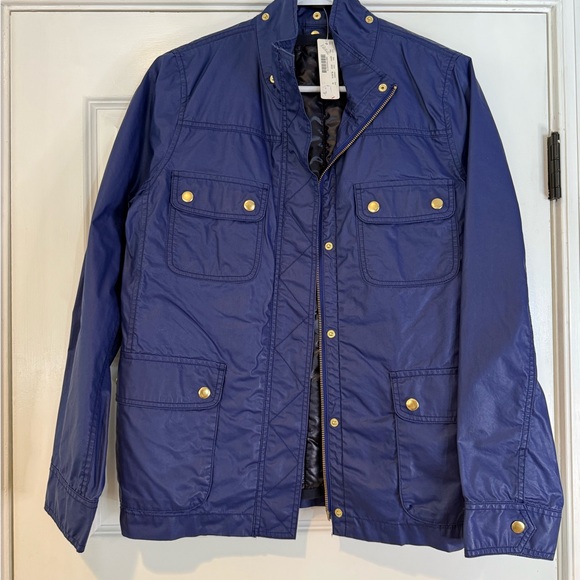 J.Crew women’s waxed blue field jacket. - Picture 12 of 12